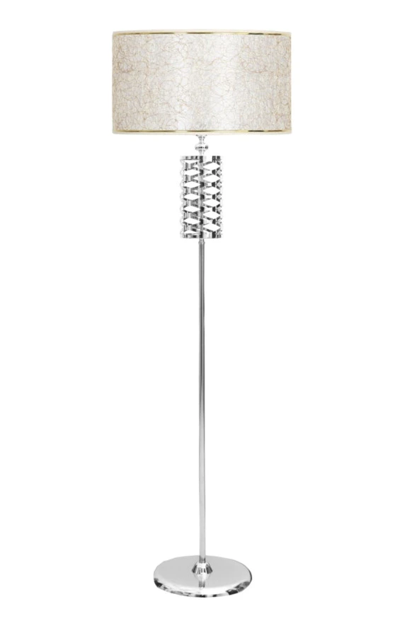Vinner Laser 5706 Krom Kaplama Metal Lambader - Krom Şeritli Sarı Kırçıl