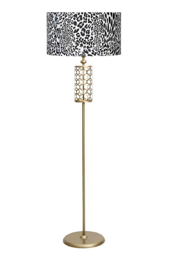 Vinner Laser 5709 Eskitme Kaplama Metal Lambader - Leopar Desenli