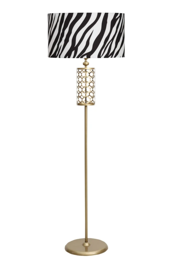 Vinner Laser 5709 Eskitme Kaplama Metal Lambader - Zebra Desenli