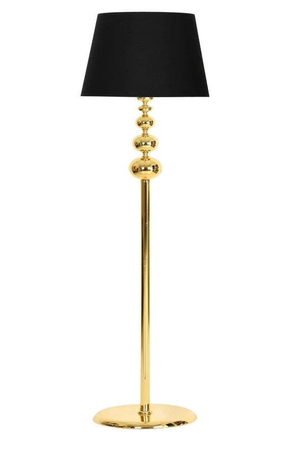 Vinner Lmd-01 Gold Kaplama Üçlü Küre Metal Lambader - Gold Şeritli Krem