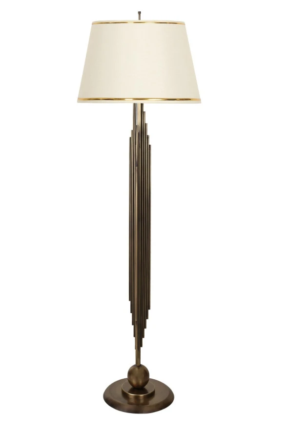 Vinner Marche Eskitme Mat Gold Kaplama Metal Lambader - Gold Krem