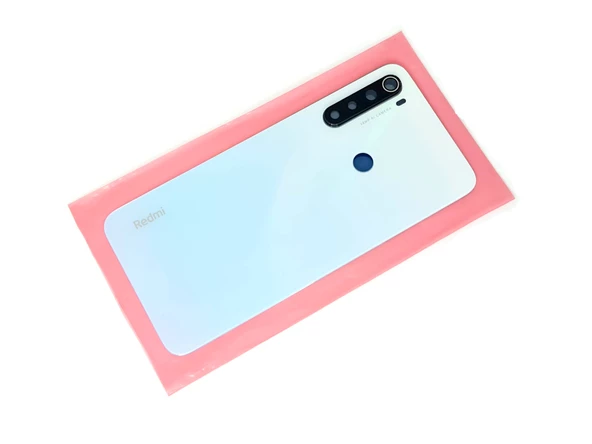 Xiaomi Redmi NOTE 8 Arka Kapak Batarya Kapağı (LENSLİ CAM) (B-7000) BEYAZ - Resim 2