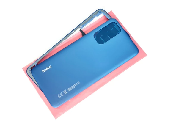Xiaomi Redmi NOTE 11 KASA FULL Arka Pil Batarya Kapağı (TAMİR SETİ) MAVİ - Resim 2