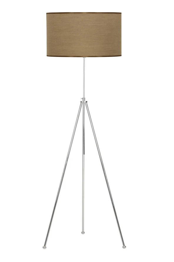Vinner Noa Krom Kaplama Tripod Boyu Ayarlanabilir Metal Lambader - Pre Kahve