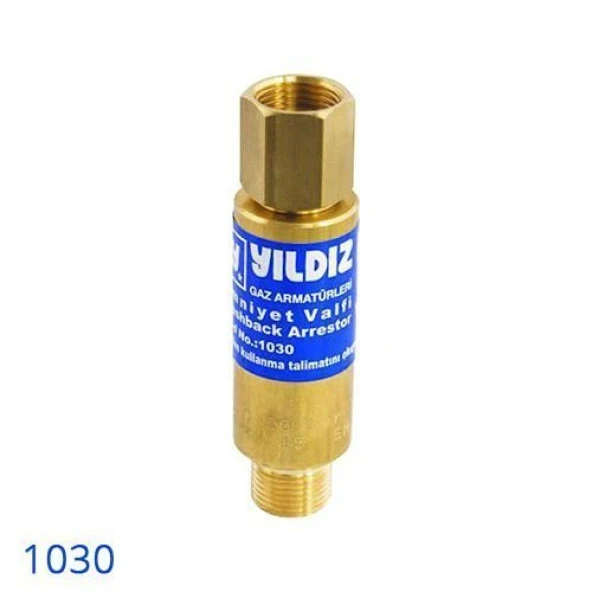 Yıldız 1030 Alev Emniyet Valfi Oksijen