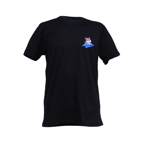 FFM İSTANBUL SİYAH BASIC KÖPEK BASKILI TSHIRT