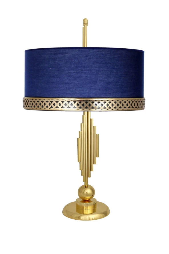 Vinner Marche Mka-001 Gold Kaplama Metal Abajur - Gold H Lacivert