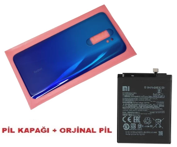 Xiaomi Redmi NOTE 8 PRO Arka Pil Batarya Kapağı + PİL (CAM) MAVİ