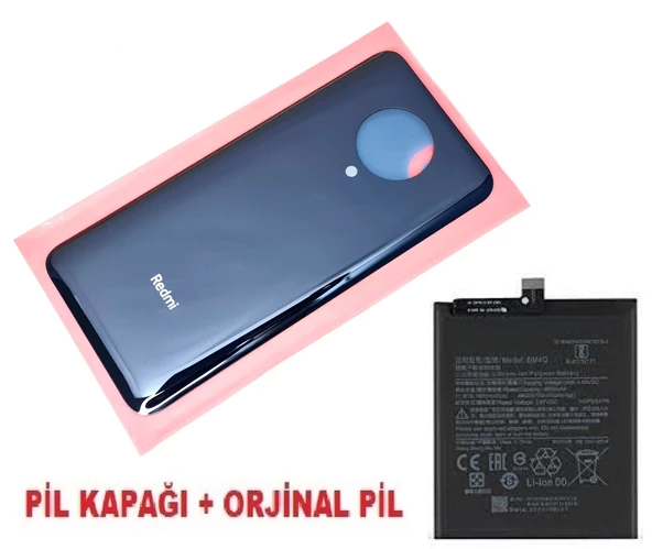 Xiaomi POCO F2 PRO Arka Kapak Batarya Pil Kapağı + PİL (CAM) SİYAH