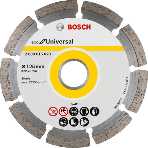 Bosch - Ekonomik Seri Genel Yapı Malzemeleri İçin Elmas Kesme Diski 125 mm