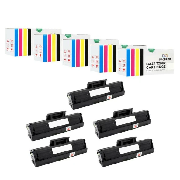 TKPrint SLM2071FH SLM2071FW 5 ADET Çipsiz Muadil Toner MLTD111S