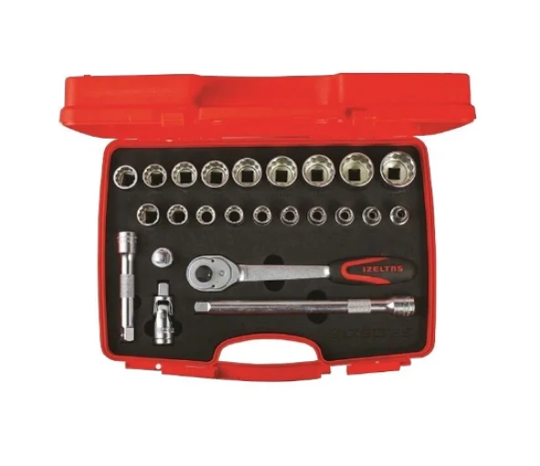 İzeltaş 1/2'' On İki Köşe Lokma Anahtar Takımı 24 Parça