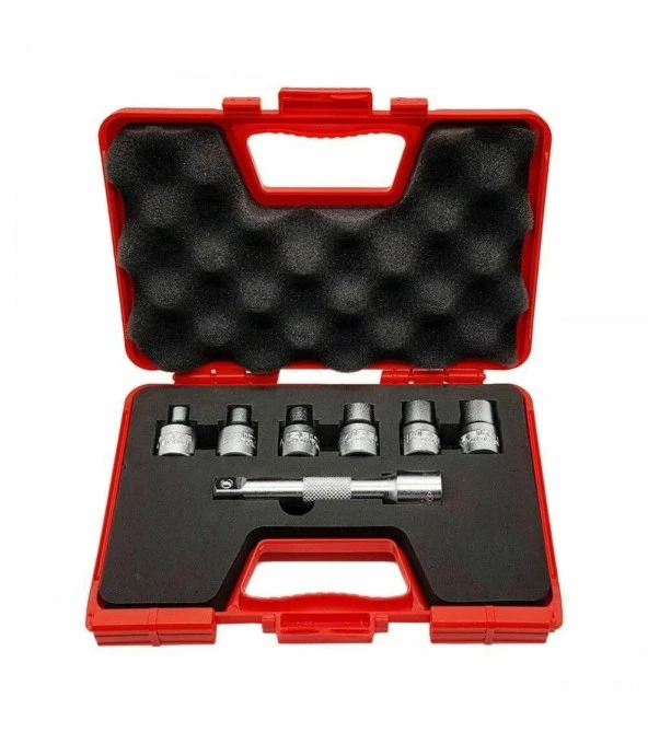 İzeltaş 1/2'' Star (Torx) Lokma Anahtar Takımı 7 Parça