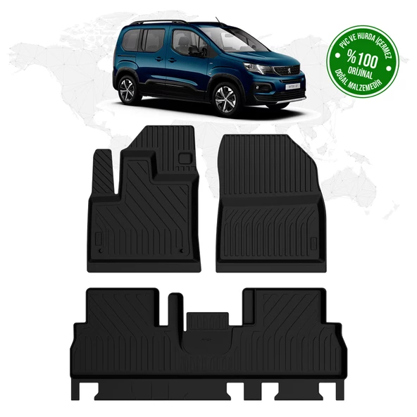 Peugeot Rifter 4D Havuzlu Paspas 2019 Model Ve Sonrası ürün görseli 1