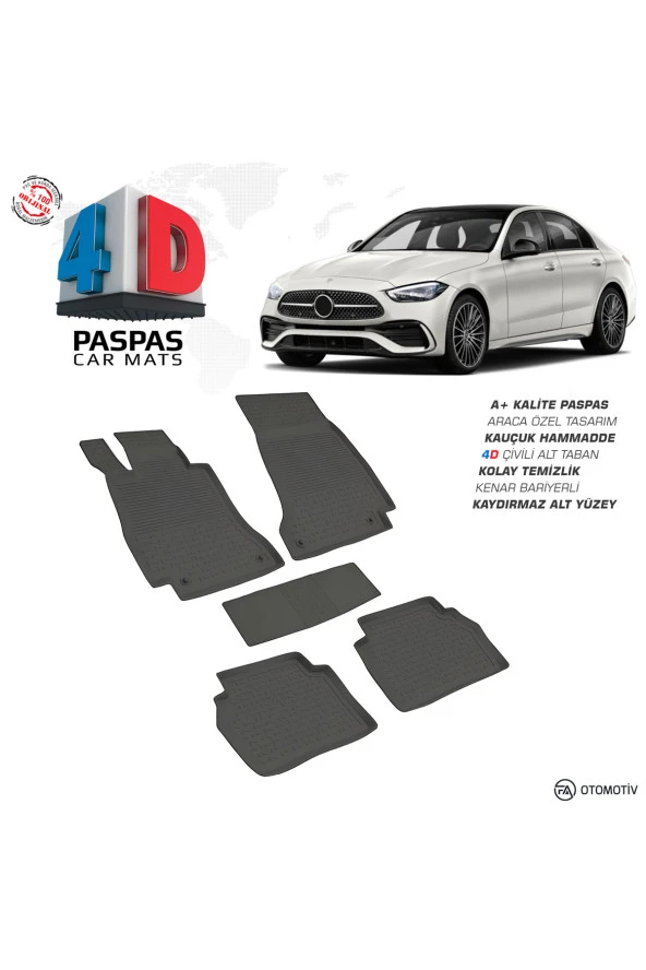 Mercedes C Serisi W206 4D Havuzlu Paspas 2021 Model Ve Sonrası ürün görseli 1