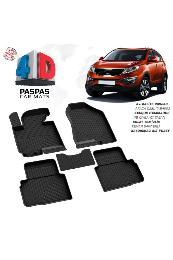 Kia Sportage 4D Havuzlu Paspas 2010 - 2015 Model ürün görseli 1