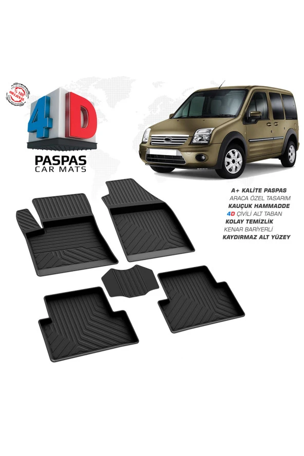 Ford Connect 4D Havuzlu Paspas 2002 - 2012 Model ürün görseli 1