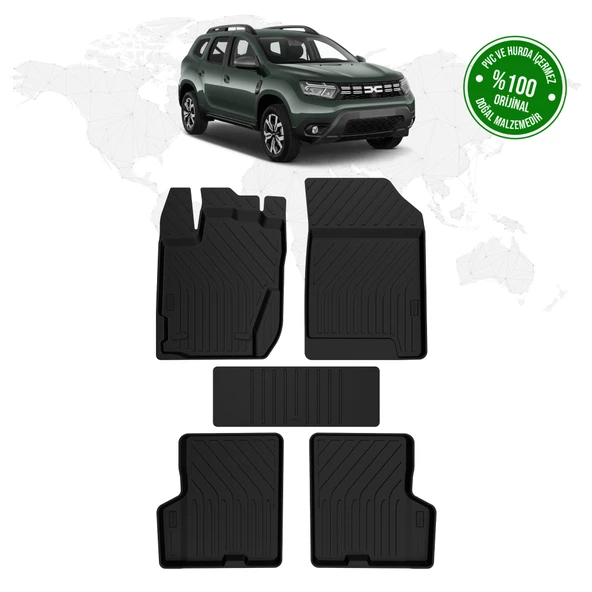 Dacia Duster 4D Havuzlu Paspas 2018 - 2023 Model ürün görseli 1