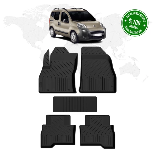 Citroen Nemo 4D Havuzlu Paspas 2008 - 2016 Model ürün görseli 1