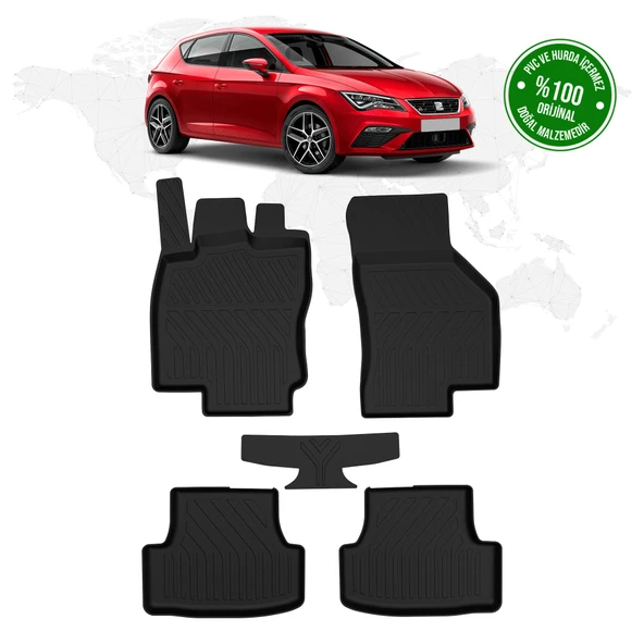 Seat Leon 4D Havuzlu Paspas 2013 - 2020 Model ürün görseli 1
