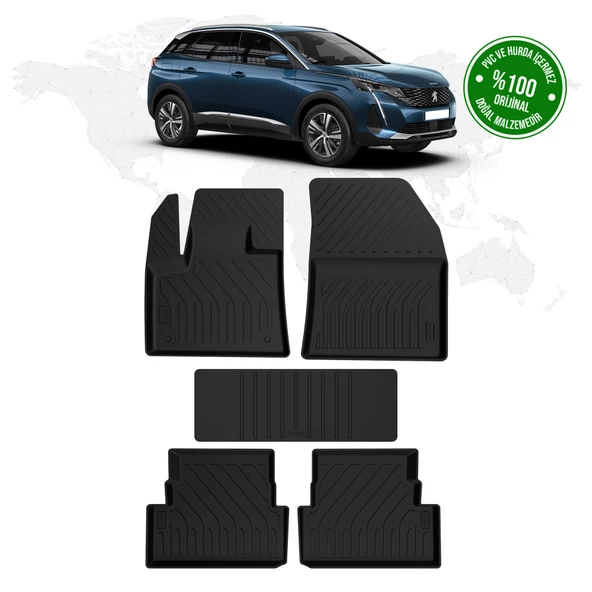 Peugeot 3008 Active - Allure 4D Havuzlu Paspas 2016 - 2023 Model ürün görseli 1