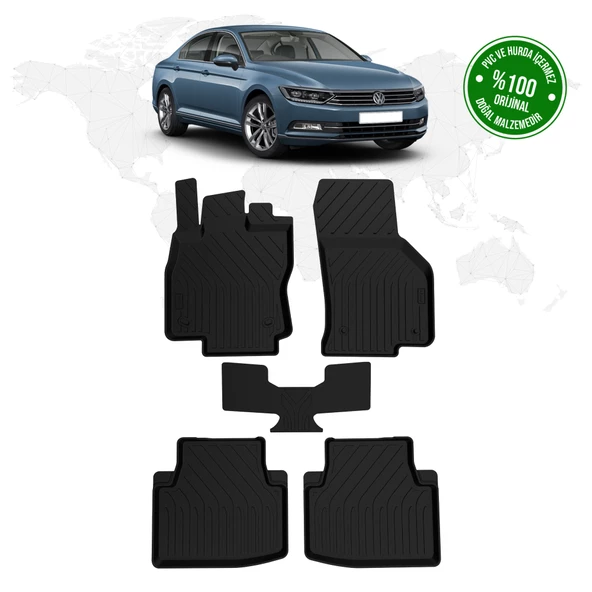 Volkswagen Passat 4D Havuzlu Paspas 2015 - 2023 Model