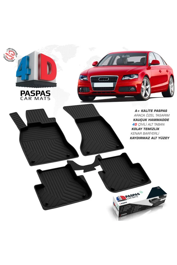 Audi A4 4D Havuzlu Paspas 2008 - 2015 Model ürün görseli 1