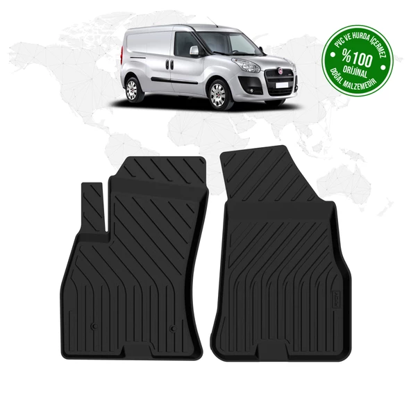 Fiat Doblo Panelvan 4D Havuzlu Paspas (Ön 2 Parça) 2010 - 2014 Model ürün görseli 1
