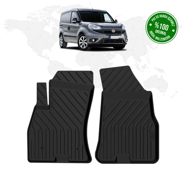 Fiat Doblo Panelvan 4D Havuzlu Paspas (Ön 2 Parça) 2015 - 2023 Model