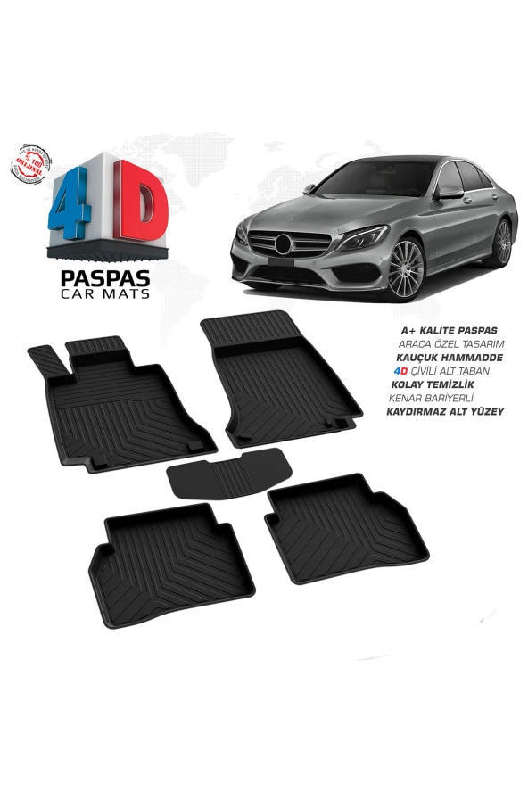 Mercedes C Serisi (W205) 4D Havuzlu Paspas 2014 - 2021 Model