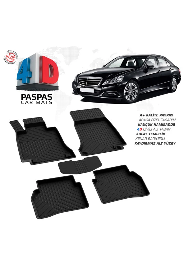 Mercedes E Serisi W212 4D Havuzlu Paspas 2009 2016 Model