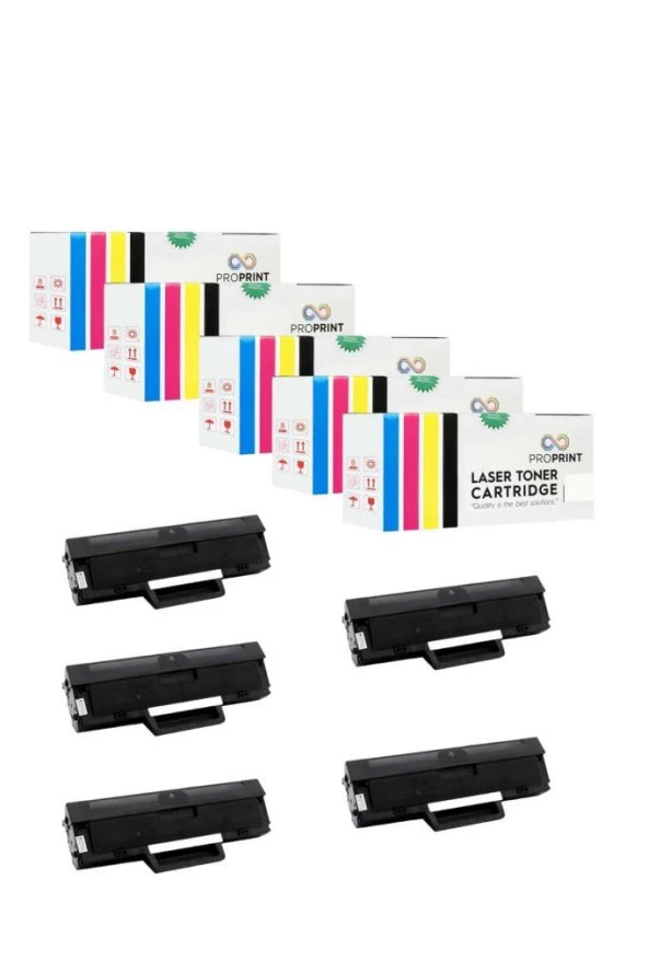 TKPrint 106A 5 Adet Muadil Toner ÇİPSİZ W1106A Hp 107a-107r-107w