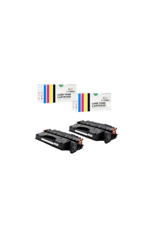 TKPrint 2 ADET 05X CE505X HP LaserJet P2050 6500 SYF Muadil Toner - 2