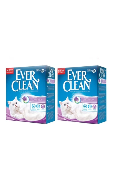 Ever Clean Lavander Topaklaşan Kedi Kumu 10 Lt X 2 Adet