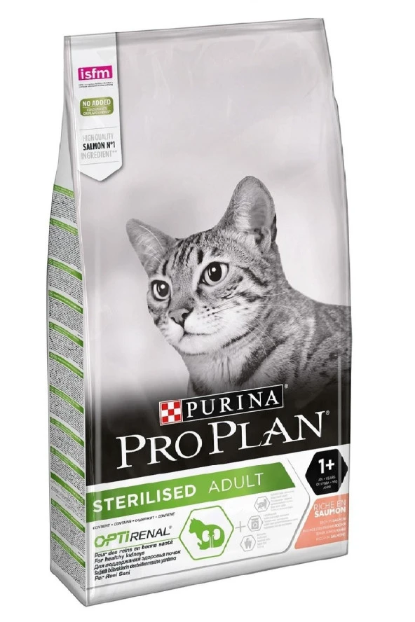 Proplan Pro Plan Sterilised Somonlu Kısırlaştırılmış Yetişkin Kuru Kedi Maması 10 Kg