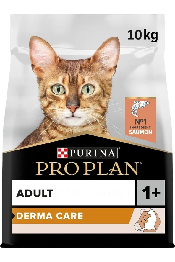 Purina Pro Plan Pro Plan Derma Plus (elegant Adult) Tüy Yumaği Kontrolü Somonlu Kedi Mamasi 10 Kg