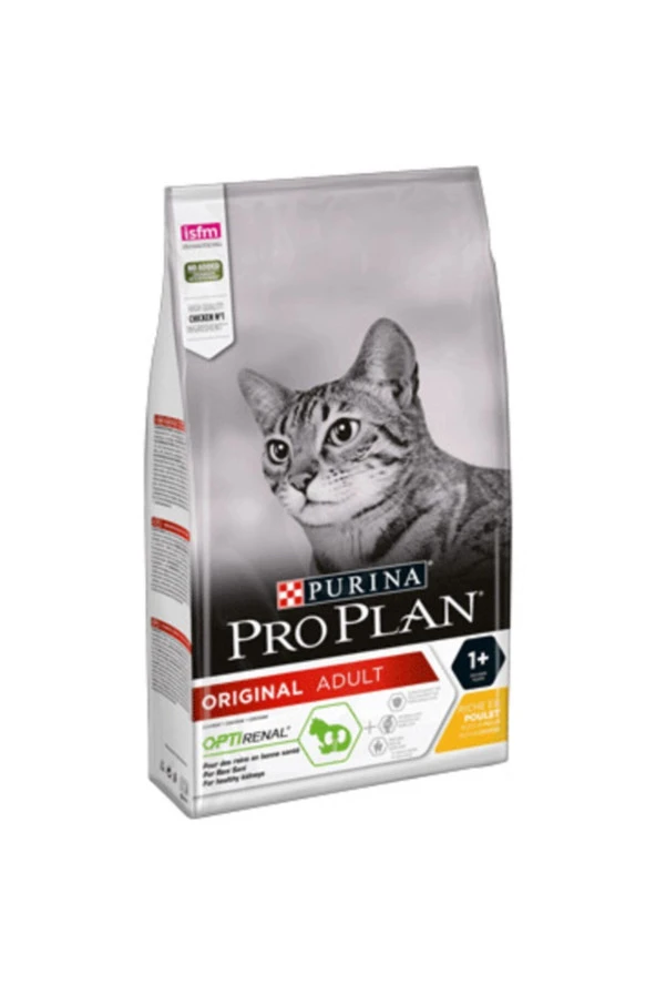 Proplan Purına Orıgınal Adult 1+ Optırenal Zengin Tavuk Eti Içeriği 10kg ürün görseli