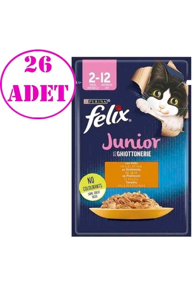 Tavuklu Yaş Yavru Kedi Maması 85 gr 26 Ad