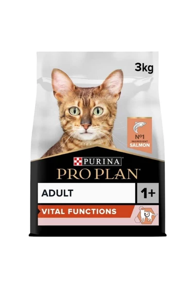 Proplan Adult Somonlu Yetişkin Kedi Maması 3 Kg - 3