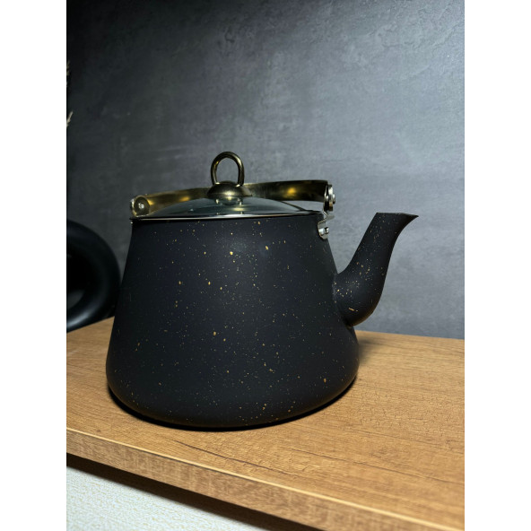 GRANİT ÜSTTEN TUTMA BİTKİ ÇAY DEMLİĞİ 3 LT - 4