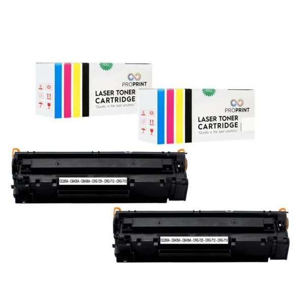 TKPrint LBP6030B LBP6030W 2 ADET Muadil Toner CRG725