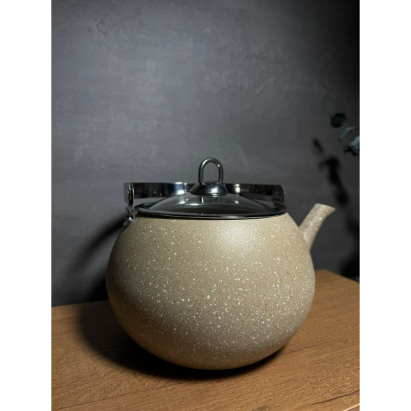 GRANİT ÜSTTEN TUTMA BİTKİ ÇAY DEMLİĞİ 3 LT - 4