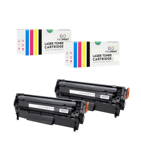 TKPrint 2 ADET Q2612A HP LaserJet P1010 1012 Muadil Toner