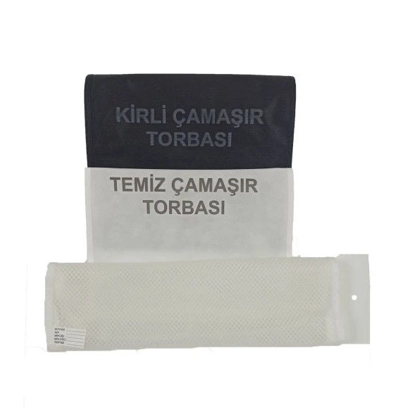Asker için Temiz Kirli Çamaşır Torbası ve Çamaşır Filesi Seti