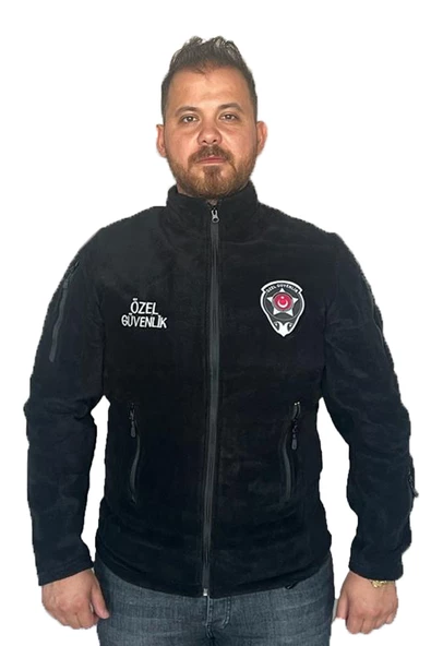 Özel Güvenlik Tactical Polar Ceket Kışlık Siyah