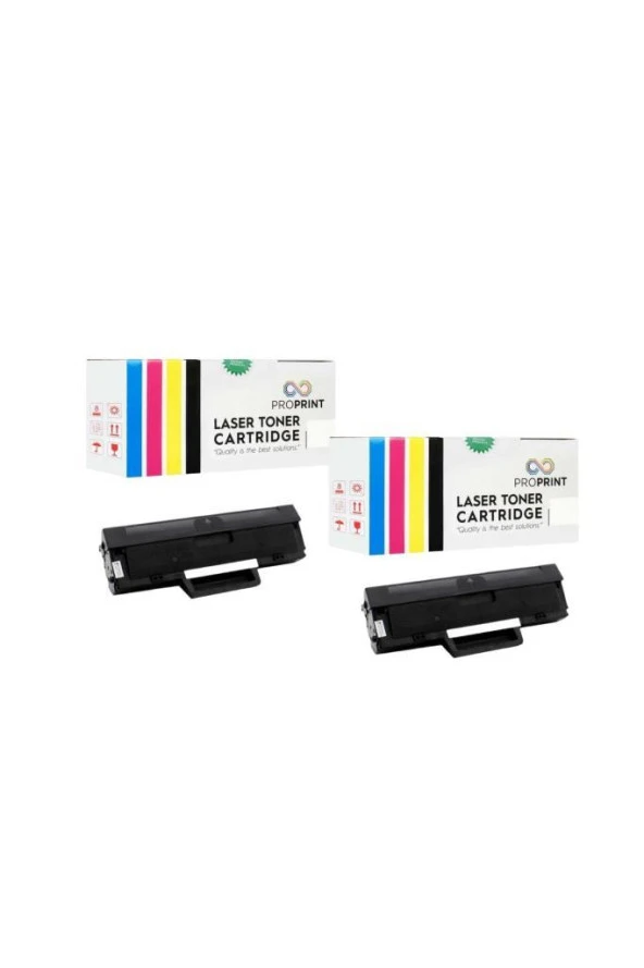 TKPrint 106A 2 Adet Muadil Toner ÇİPSİZ W1106A 137fnw 4ZB77A 4ZB78A