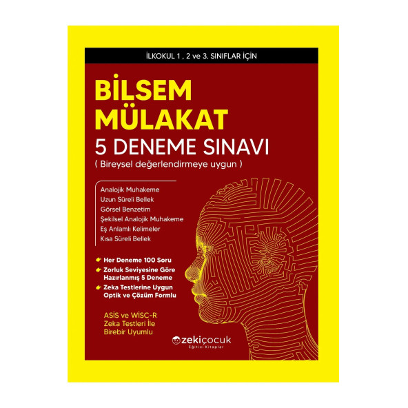 2024 model 1.sınıf 2.sınıf ve3.sınııf Bilsem Mülakat 5 Deneme Sınavı