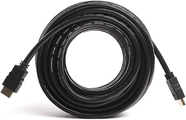 HDMI Kablo 15 Mt. Plastik Düz Siyah Fully - 2