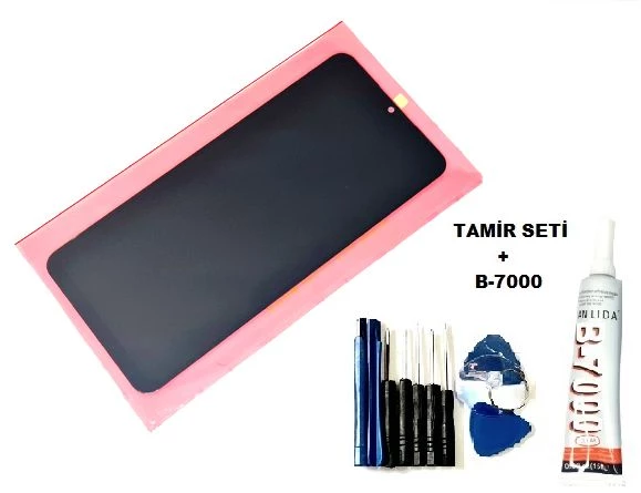 Samsung Galaxy M12 (M125F) Lcd Ekran Dokunmatik ORJİNAL (B-7000+Tamir Seti)