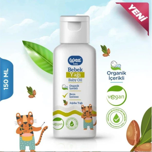 Wee Baby Organik Bebek Yağı 150 ml